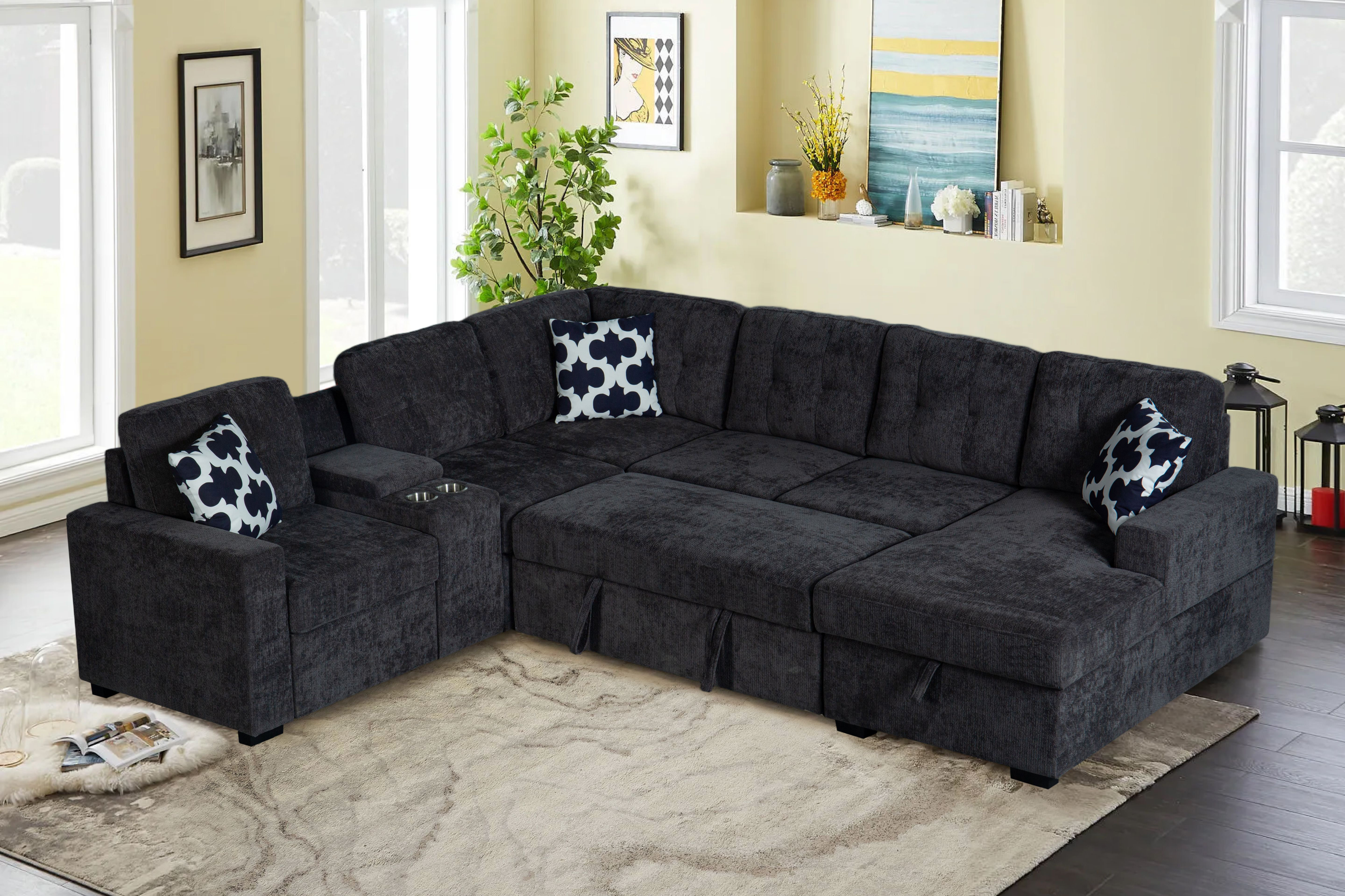 Ketterman+Upholstered+U-Shaped